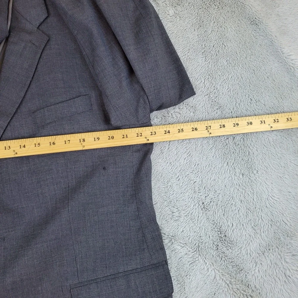 Lauren Ralph Lauren Wool Cashmere Blazer Mens 46L 3-Button Sport Coat Dark Gray